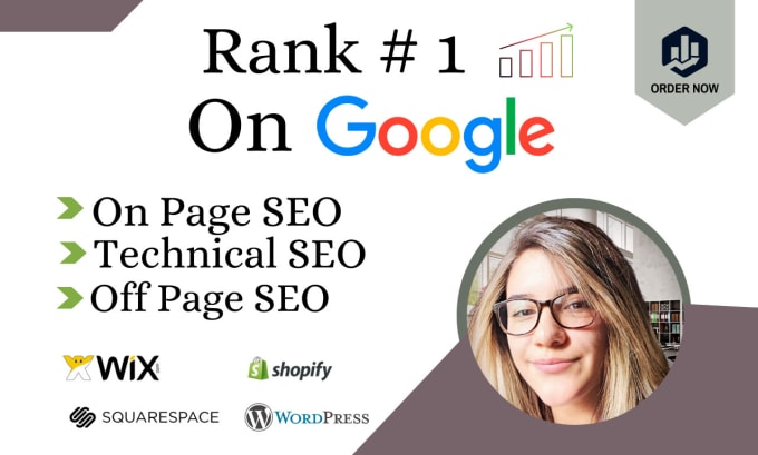 Gig Preview - Do website SEO optimization on wordpress, shopify, wix, squarespace for ranking