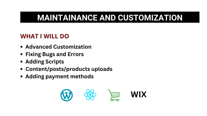 Gig Preview - Maintain, fix issues, advance customizations to your wordpress website