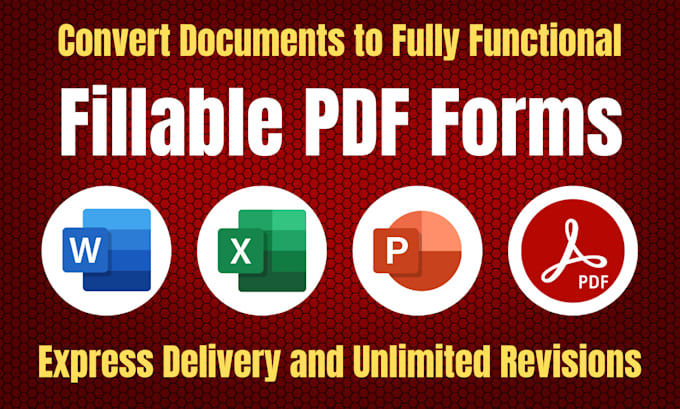 Gig Preview - Convert your forms into fillable PDF forms within 6 hours