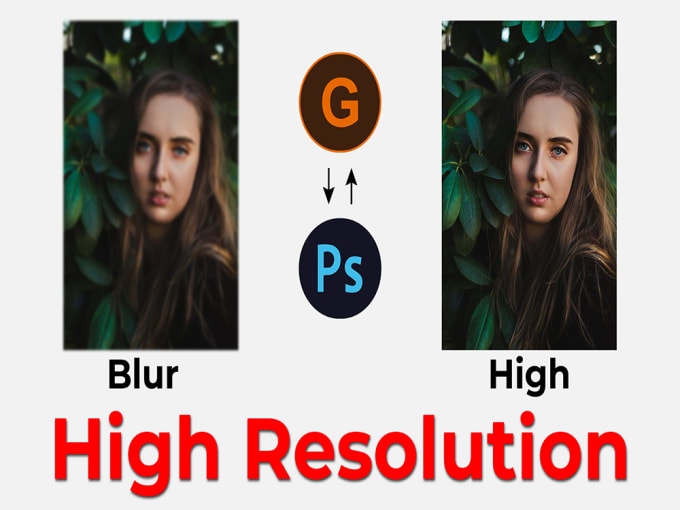 Gig Preview - Enhance, improve, and upscale low res photos to high resolution using ai