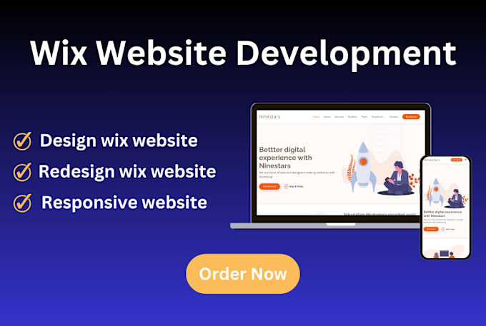 Gig Preview - Do wix website redesign ,wix website design or build wix website