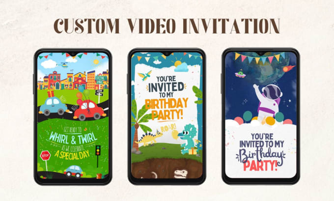 Gig Preview - Design mario or any boy cartoon birthday invitation video