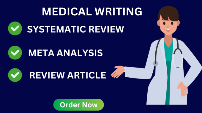 Gig Preview - Do systematic review ,meta analysis and review article