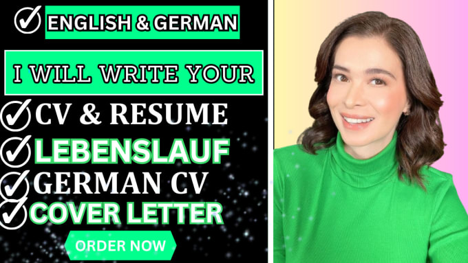 Gig Preview - Write an updated job interview german CV lebenslauf, resume writing cover