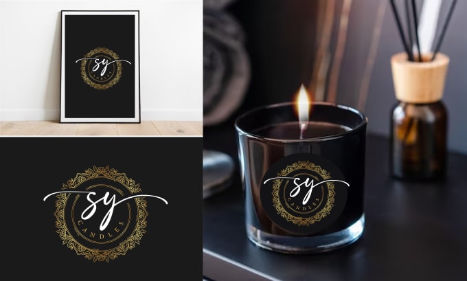 Gig Preview - Design modern candle logo design and product label