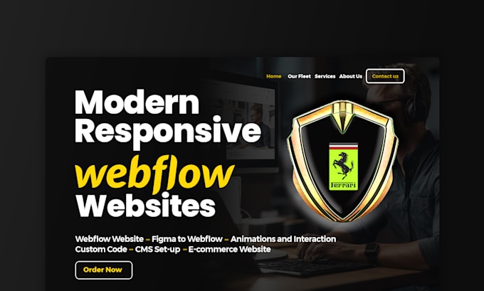 Gig Preview - Revamp design webflow website figma to webflow website design figma to webflow