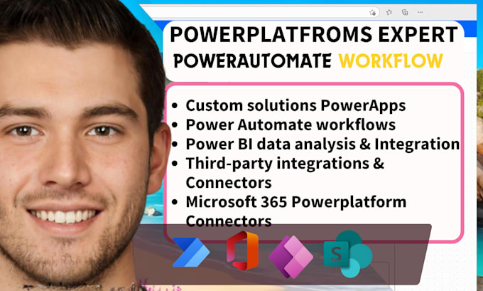 Gig Preview - Develop create custom microsoft powerapps, power automate, power platform