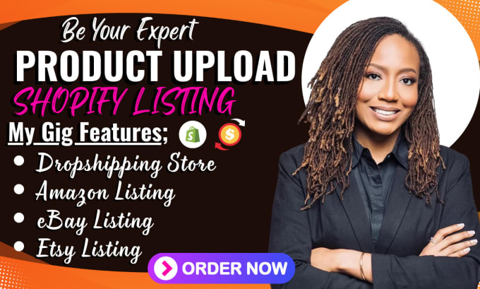 Gig Preview - Do shopify product listing, bulk product upload, amazon shopify dropshipping