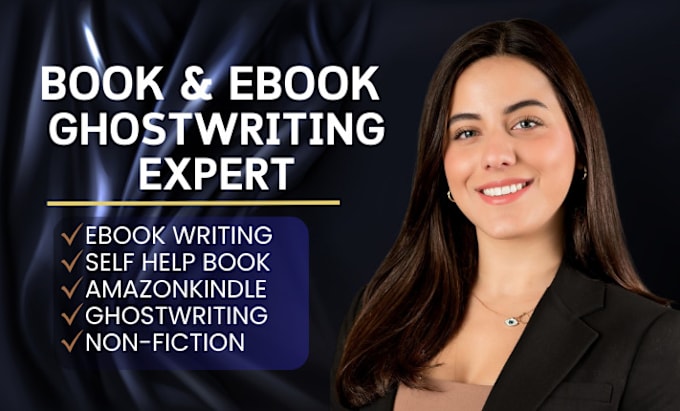 Gig Preview - Do book and ebook ghostwriting, ebook writer, ghost book writer, amazon kindle