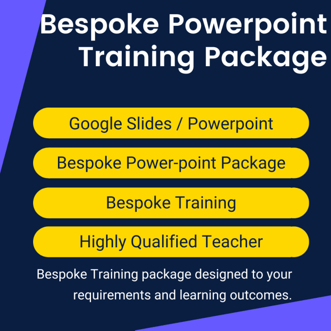 Gig Preview - Create a bespoke training program to your learning outcomes