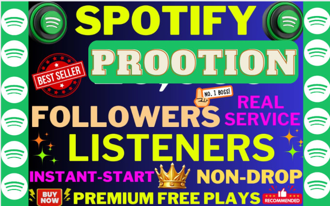 Gig Preview - Promote your spotify music with organic followers, grow streams and listeners