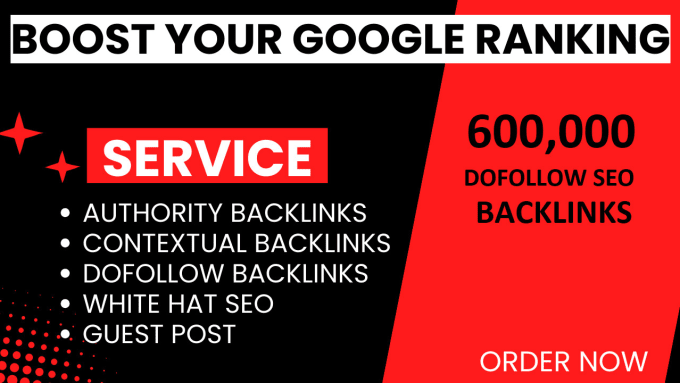 Gig Preview - Provide 600k dofollow seo high quality backlinks