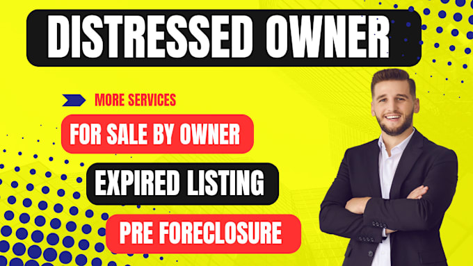 Gig Preview - Give distressed homeowner for sale by owner expired listing high negative equity