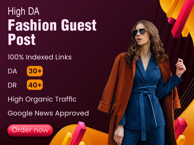 Gig Preview - High da  jewelry guest post clothing backlink fashion blog