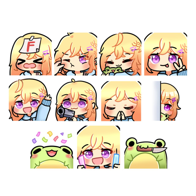 Gig Preview - Draw cute emotes for stream