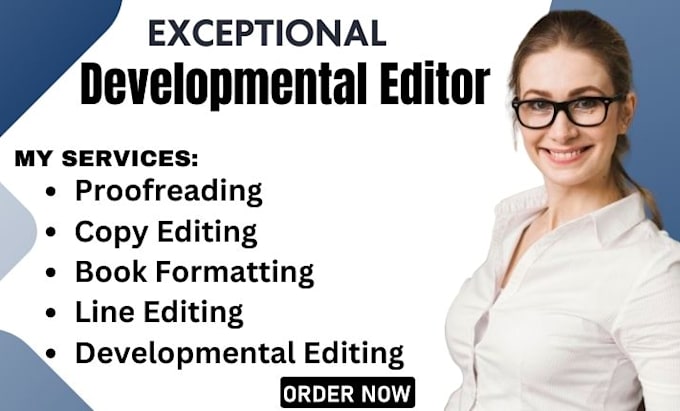 Gig Preview - Developmental book editor proofread fiction novel nonfiction memoir book editing