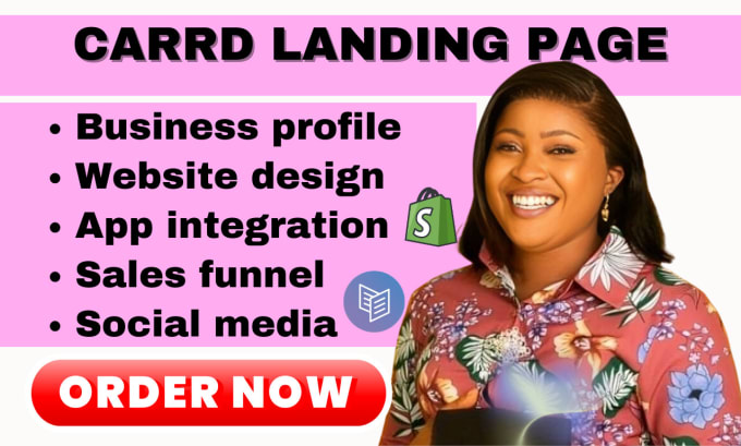 Gig Preview - Design a carrd landing page redesign carrd website  carrd co