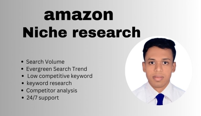 Gig Preview - Amazon niche keyword research with competitor analysis