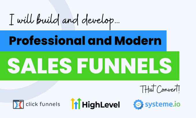 Gig Preview - Build clickfunnel 2, kajabi, go high level funnel, and automation expert