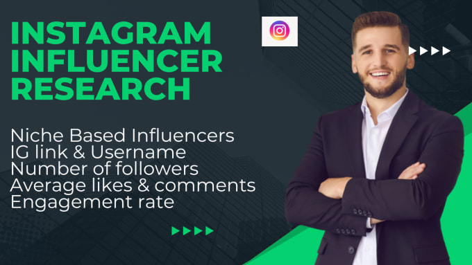 Gig Preview - Research instagram influencers for your niche