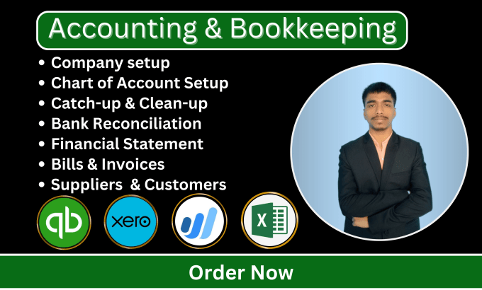 Gig Preview - Do bookkeeping in quickbooks online, xero and wave