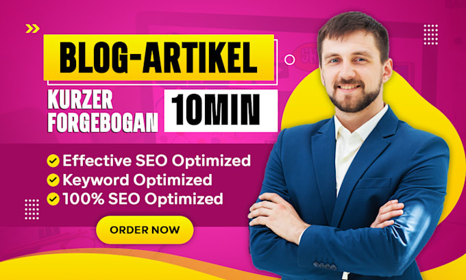 Gig Preview - Write your german SEO blog article