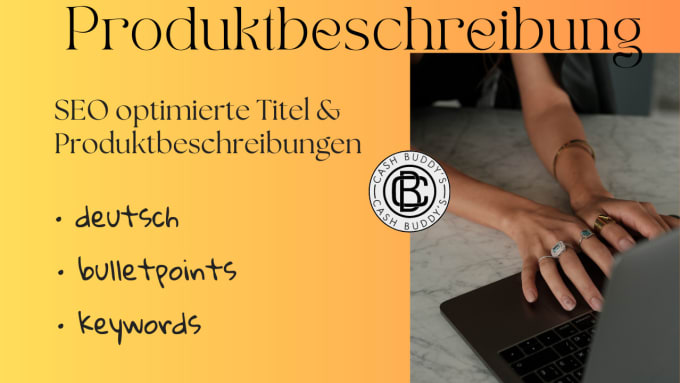 Gig Preview - Write product descriptions and titles optimized for german SEO