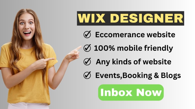 Gig Preview - Custom wix website design,wix online store and blogs