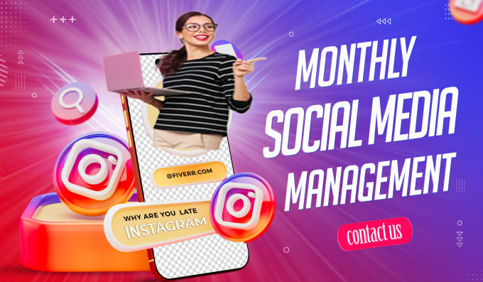 Gig Preview - Provide monthly social media management with digital marketing services