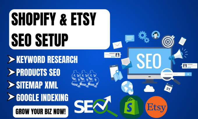 Bestseller - do SEO optimization on shopify, etsy website for search ranking to boost sales