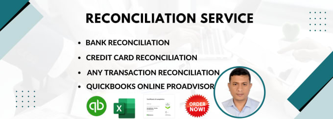 Gig Preview - Do bookkeeping and reconciliation in quickbooks online