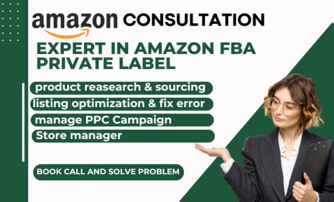 Gig Preview - Be your amazon fba consultation expert in amazon fba private label