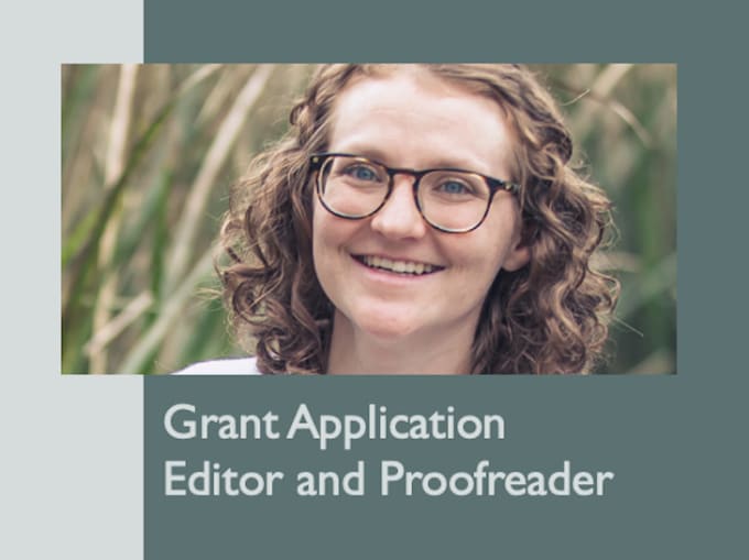 Gig Preview - Proofread your final grant application draft