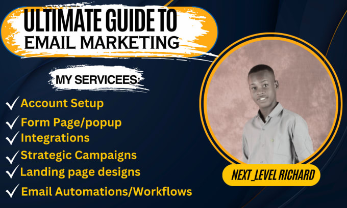 Gig Preview - Create drip, aweber,omnisend,constant contact,mailchimp email marketing campaign