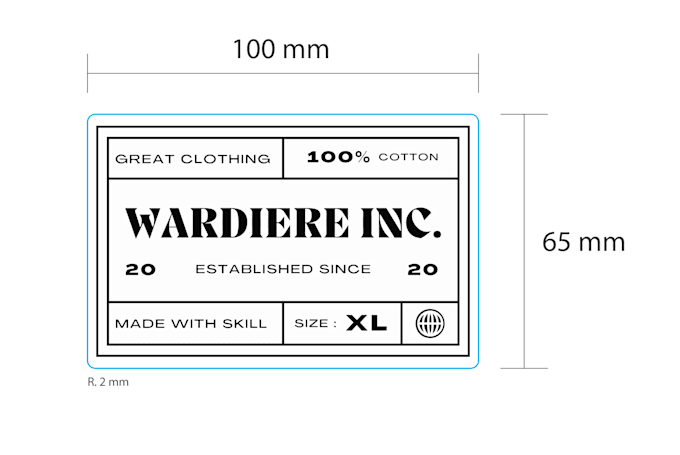 Gig Preview - Make design label sticker for letterpress or flexo print