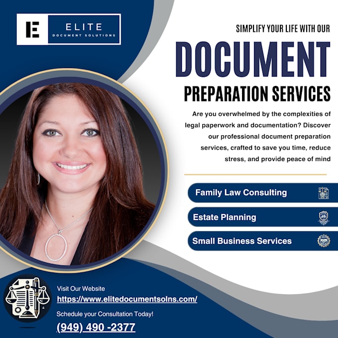 Gig Preview - Provide expert document preparation and consulting services as a lead consultant