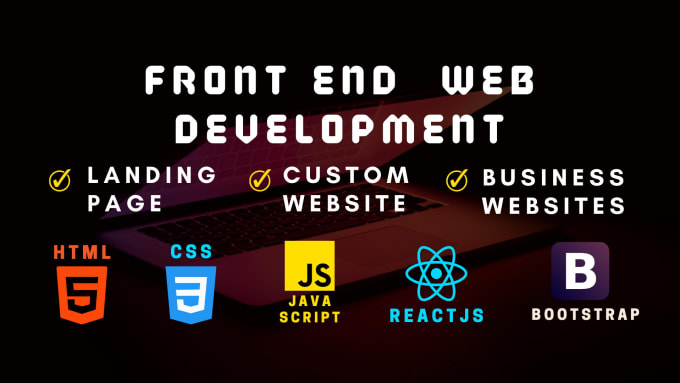 Gig Preview - Be your front end developer in HTML,CSS, bootstrap5, javascript,reactjs