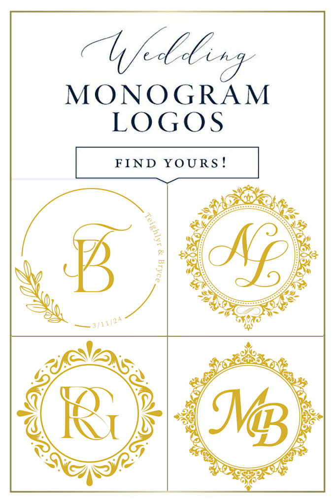 Gig Preview - Design luxury signature, professional monogram wedding logo