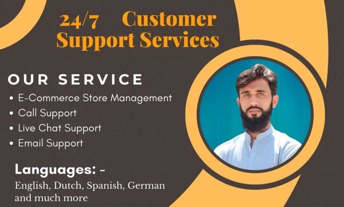 Gig Preview - Be your full time customer support, email support and costumer service agent