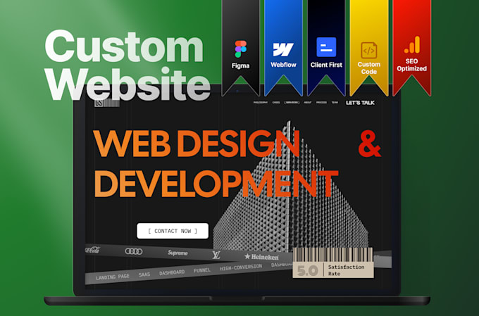 Gig Preview - Develop a stunning webflow website with unique design