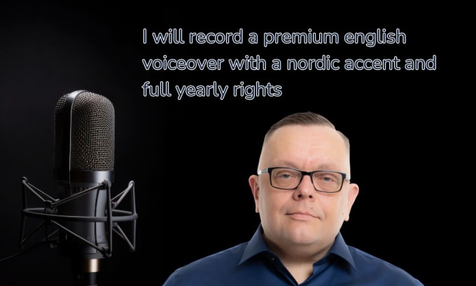 Gig Preview - Record a professional english voice over with a swedish accent