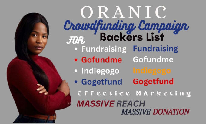 Gig Preview - Research and provide organic crowdfunding campaign backers list, donors leads