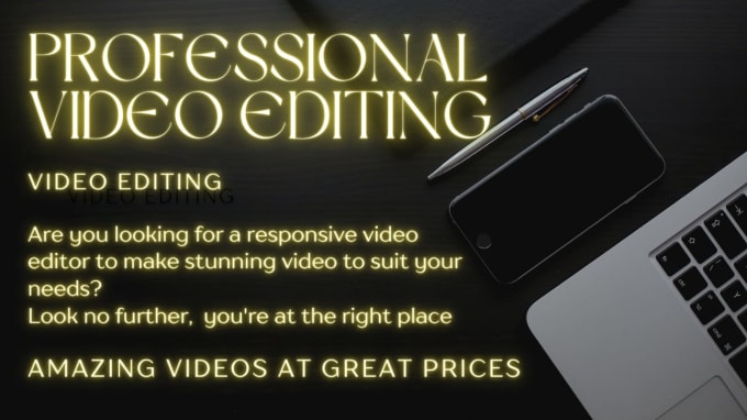 Gig Preview - Edit videos professionally and make them stunning to fit your needs