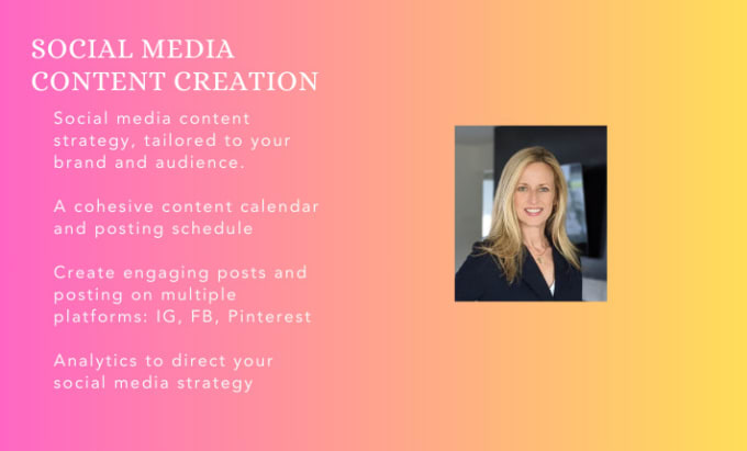 Gig Preview - Create a social media strategy and content for your brand