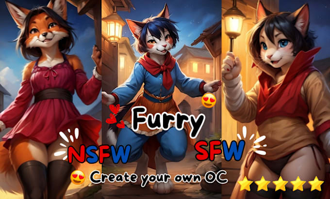 Gig Preview - Create your furry art in nsfw or sfw artwork