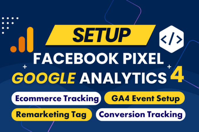 Gig Preview - Fix setup facebook pixel google analytics 4 ecommerce conversion API tracking