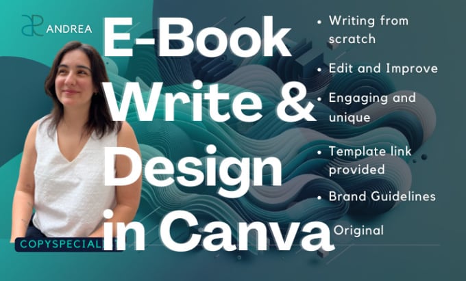 Gig Preview - Write and design your ebook in canva