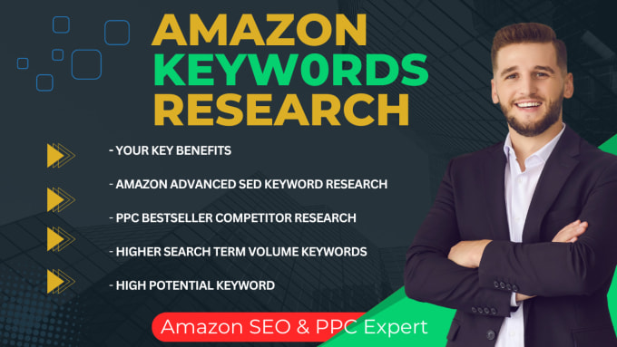 Gig Preview - Do keyword research helium 10 for amazon PPC campaign SEO