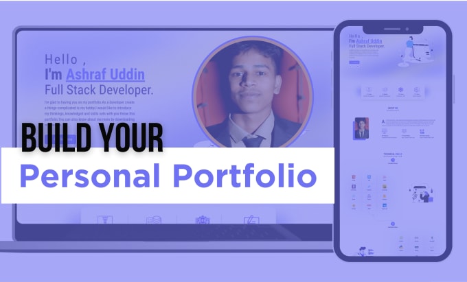 Gig Preview - Build custom landing, personal, business portfolio website