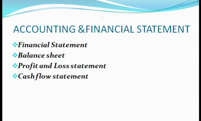 Gig Preview - Prepare financial statements, profit and loss, balance sheet